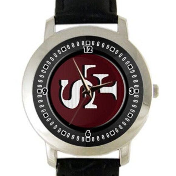 San Francisco 49ers NFL Watch Genuine Leath…